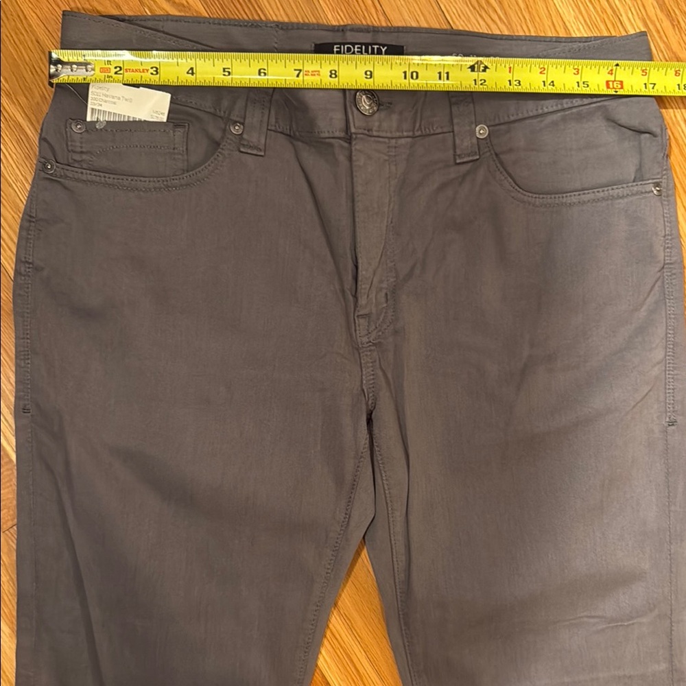 Fidelity Denim Havana Twill Pants - Charcoal - 33x34 - NWT